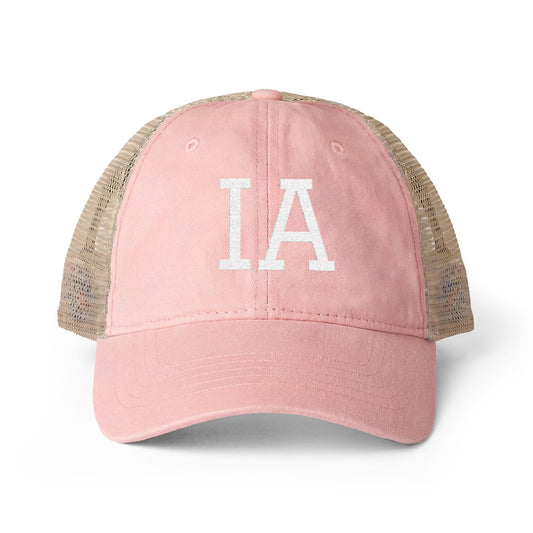 IA Iowa Washed Mesh-Back Cap