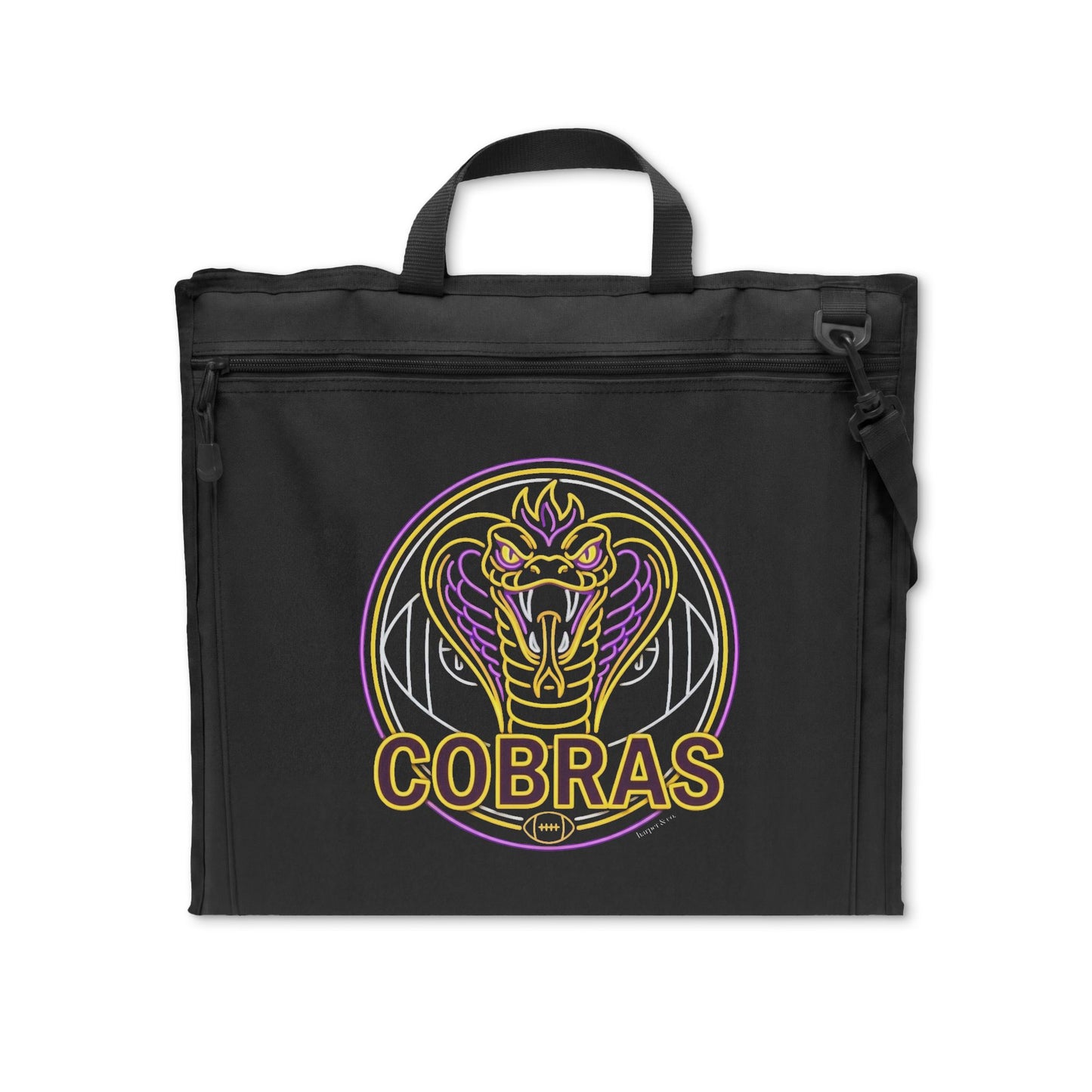 Cobras Stadium Seat — Portable Foldable Game Chair with Team Cobra Logo