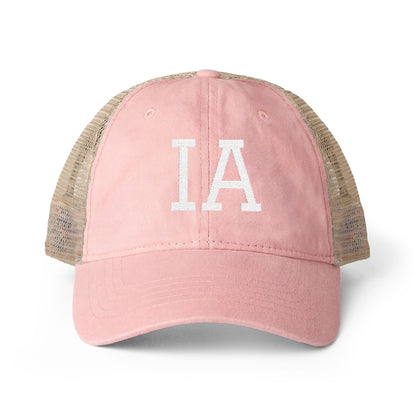 IA Iowa Washed Mesh-Back Cap