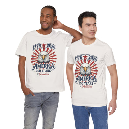 America 250th Anniversary Eagle T-Shirt — USA Bicentennial Celebration Tee