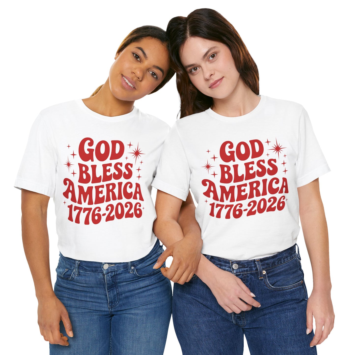 God Bless the USA - 250th Anniversary America T-Shirt — USA Bicentennial Celebration Tee