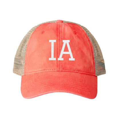 IA Iowa Washed Mesh-Back Cap