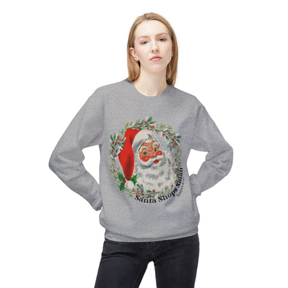 Santa Shops Here Crewneck Medium Weight Sweatshirt