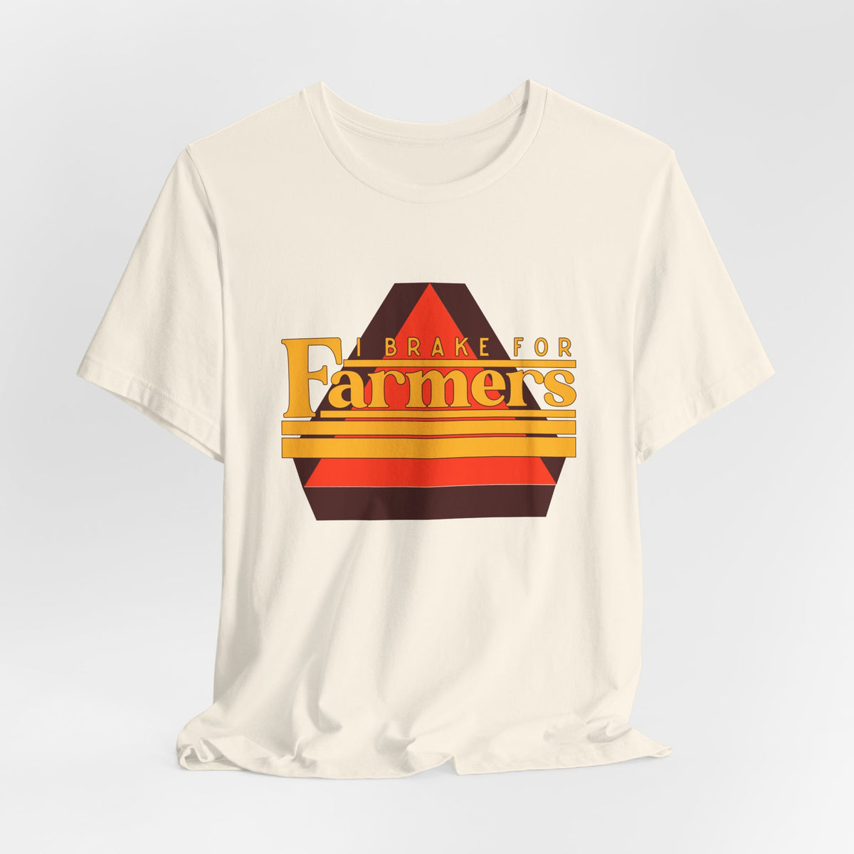 I Brake For Farmers Unisex Jersey Short Sleeve Tee