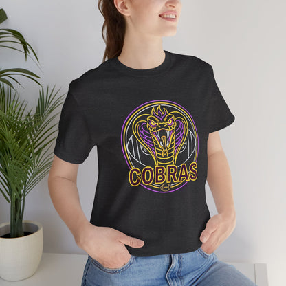 Cobra Logo T‑Shirt — Neon Retro Cobras Graphic Tee