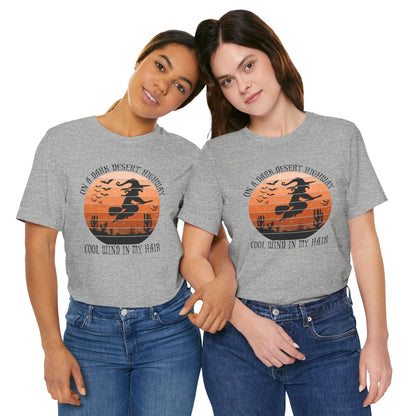 Dark Desert Highway Witch Unisex Jersey Short Sleeve Tee
