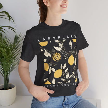 Easy Peasy Lemon Squeezy T-Shirt — Retro Lemon Graphic Tee