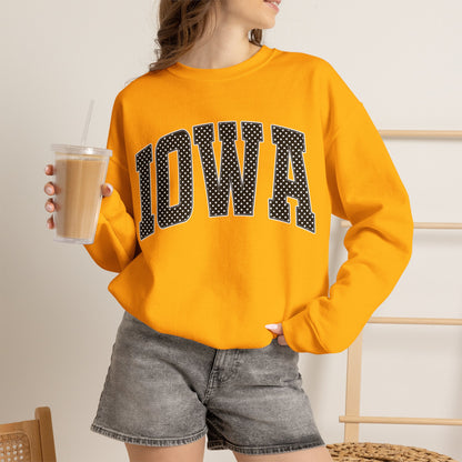 Iowa Arch Logo Sweatshirt — Classic Collegiate Crewneck