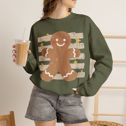 Gingerbread Cookie Sweatshirt — Cute Holiday Christmas Crewneck