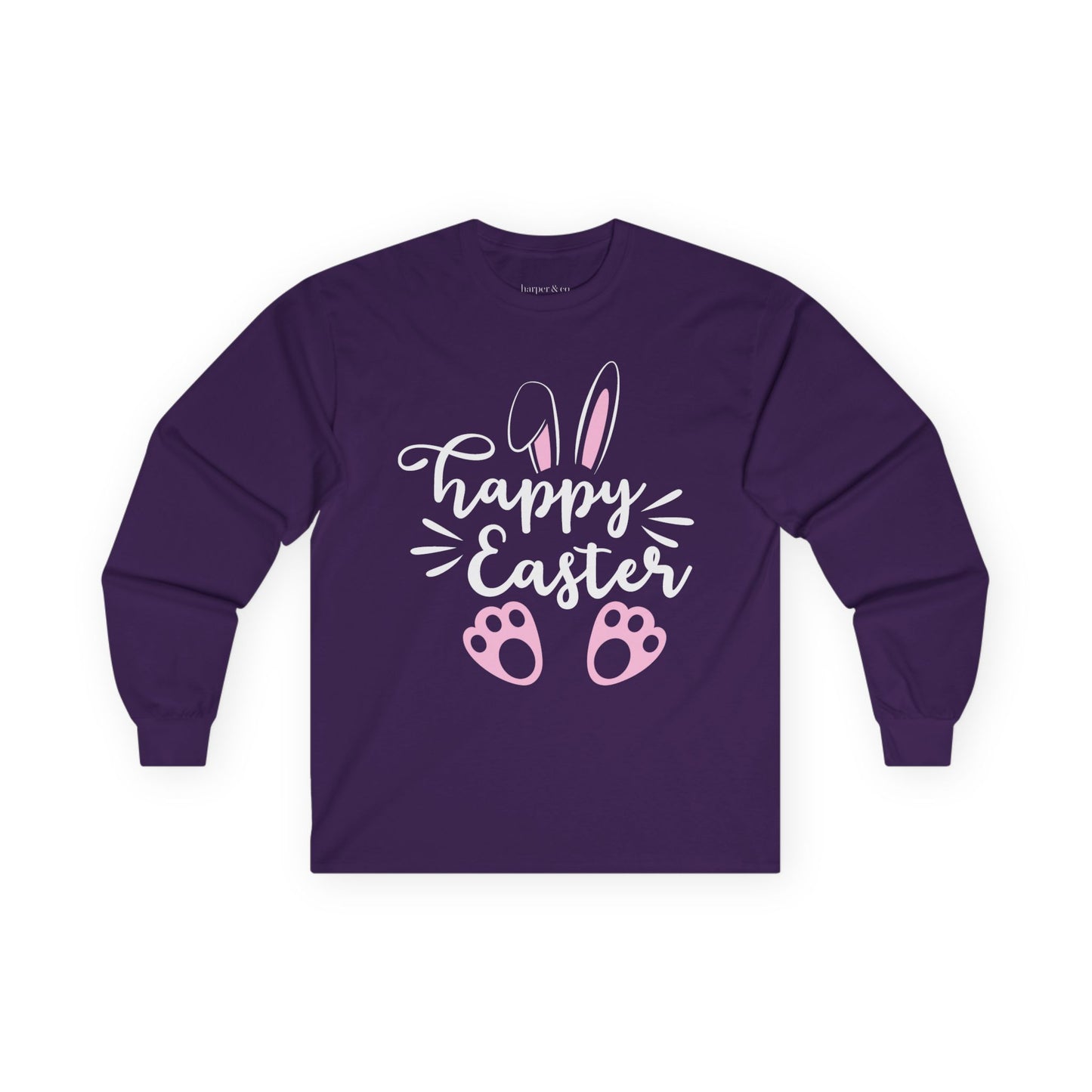 Happy Easter Full Size Unisex Ultra Cotton Long Sleeve Tee