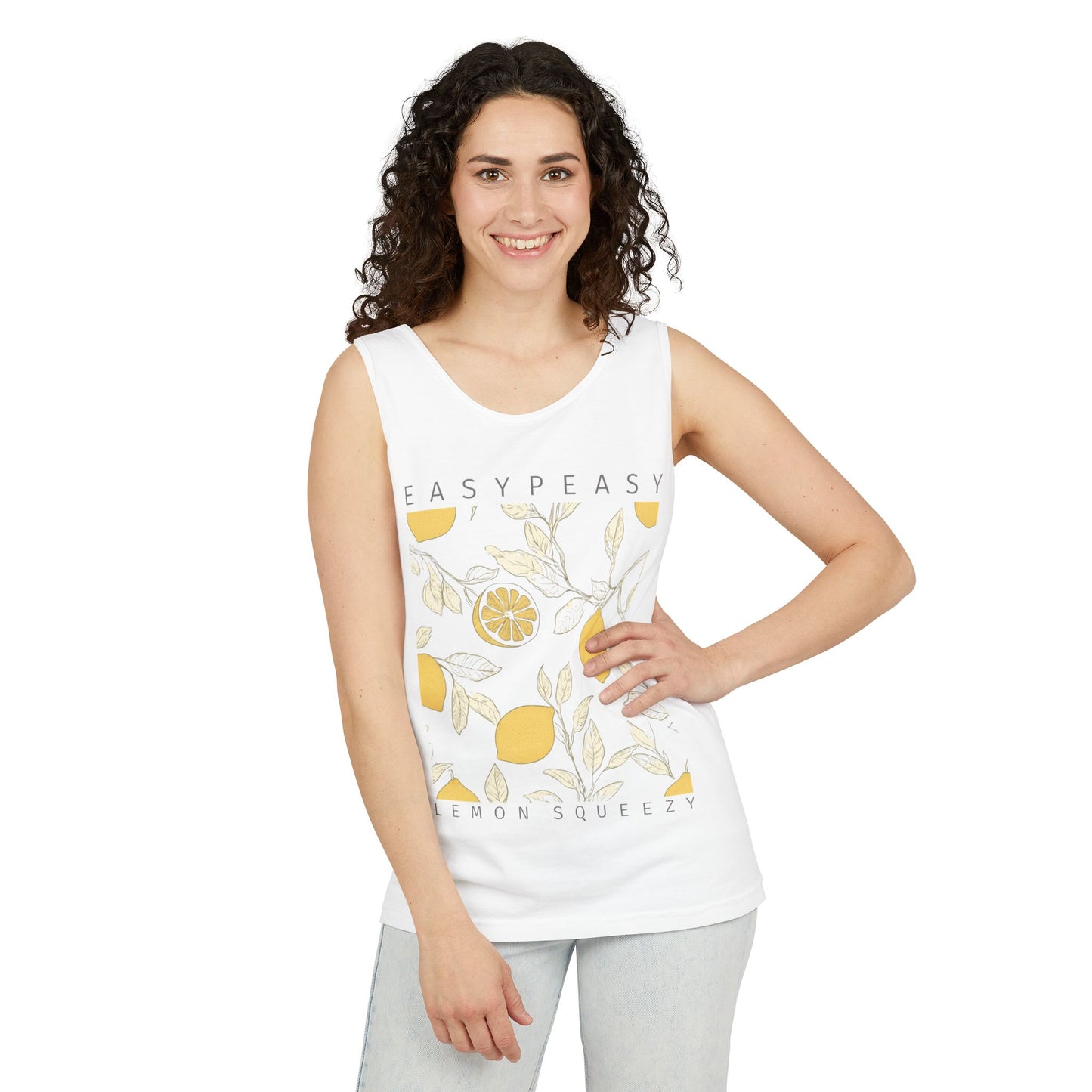 Lemon Squeeze Tank Top — Easypeasy Citrus Graphic Tank