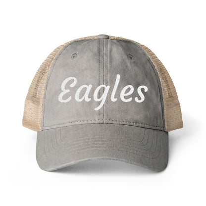 Personalized Team Embroidered Women's Washed Mesh-Back Hat