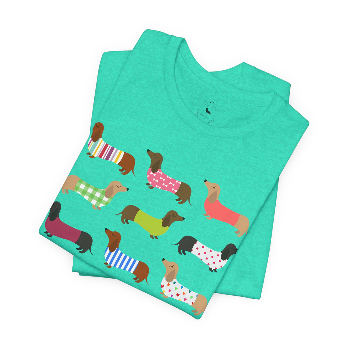 Colorful Dachshund Tee — Cute Wiener Dog Graphic T-Shirt