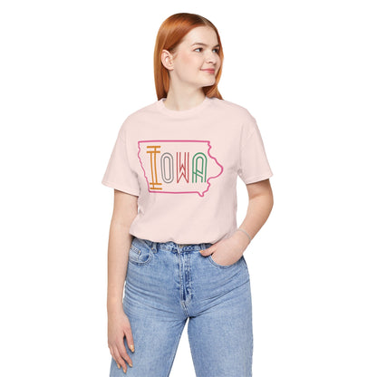 Iowa Pink Unisex Jersey Short Sleeve Tee
