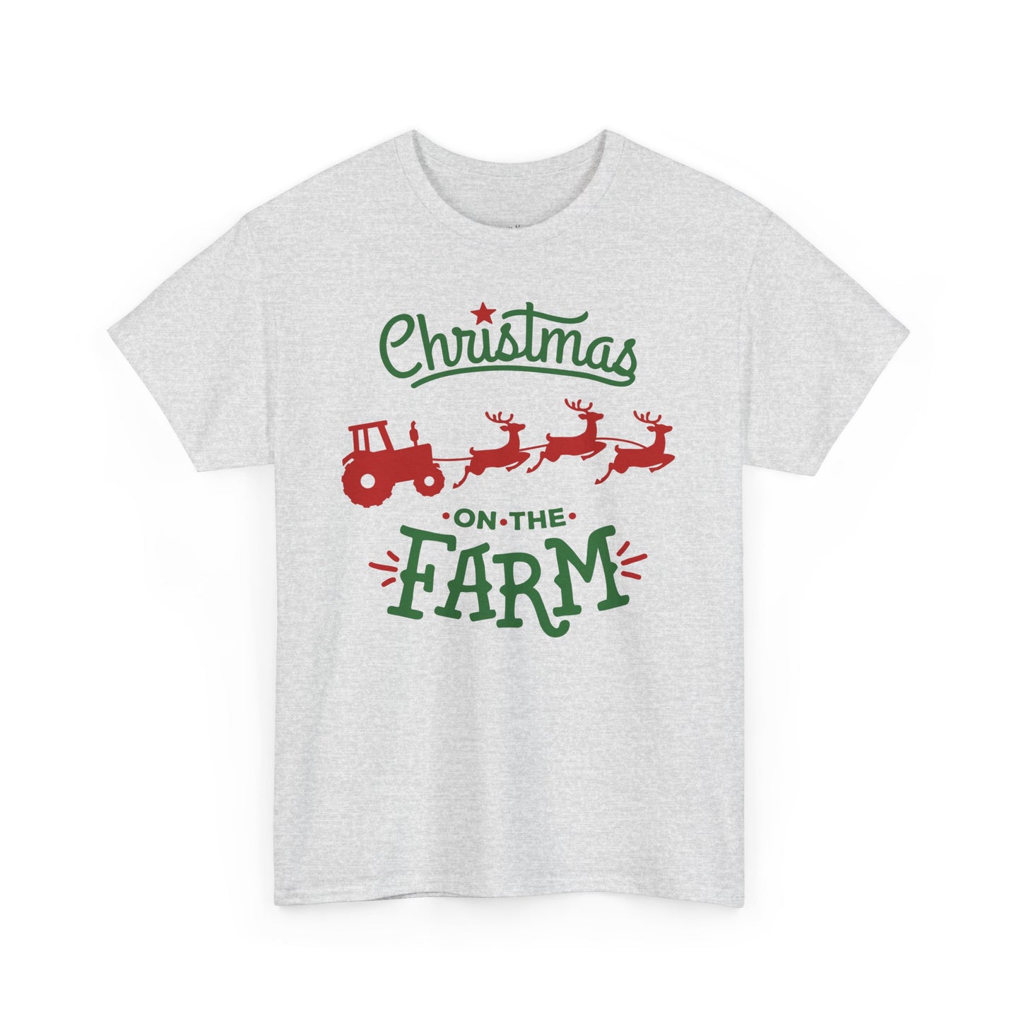 Christmas on the Farm Unisex Heavy Cotton Tee