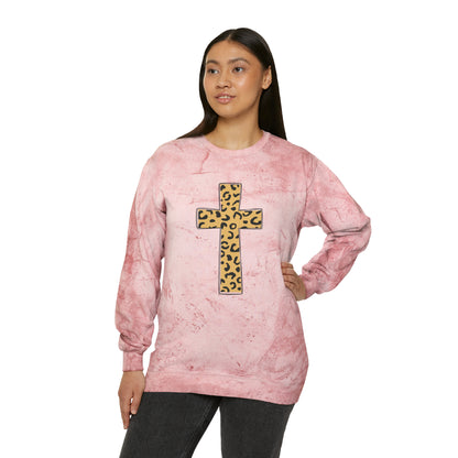 Cross Unisex Color Blast Crewneck Sweatshirt