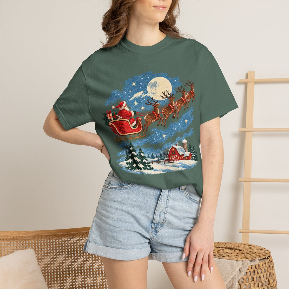 Christmas Santa Sleigh T-Shirt