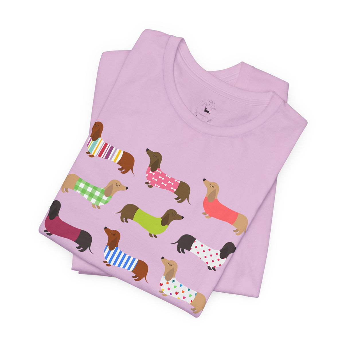 Colorful Dachshund Tee — Cute Wiener Dog Graphic T-Shirt