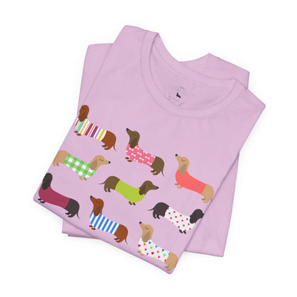 Colorful Dachshund Tee — Cute Wiener Dog Graphic T-Shirt