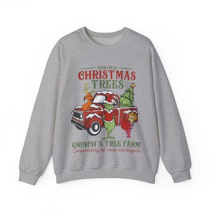 Grinch Tree Farm Jersey Full Size Sweatshirt