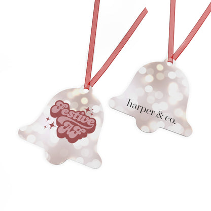 Festive AF Christmas Metal Ornament