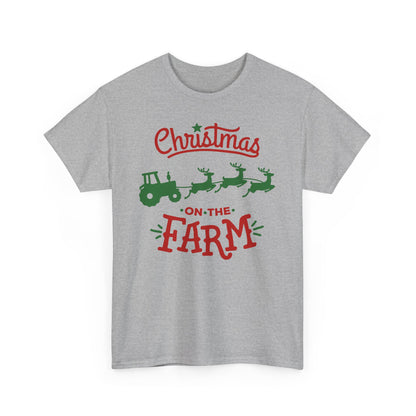 Christmas on the Farm Unisex Heavy Cotton Tee