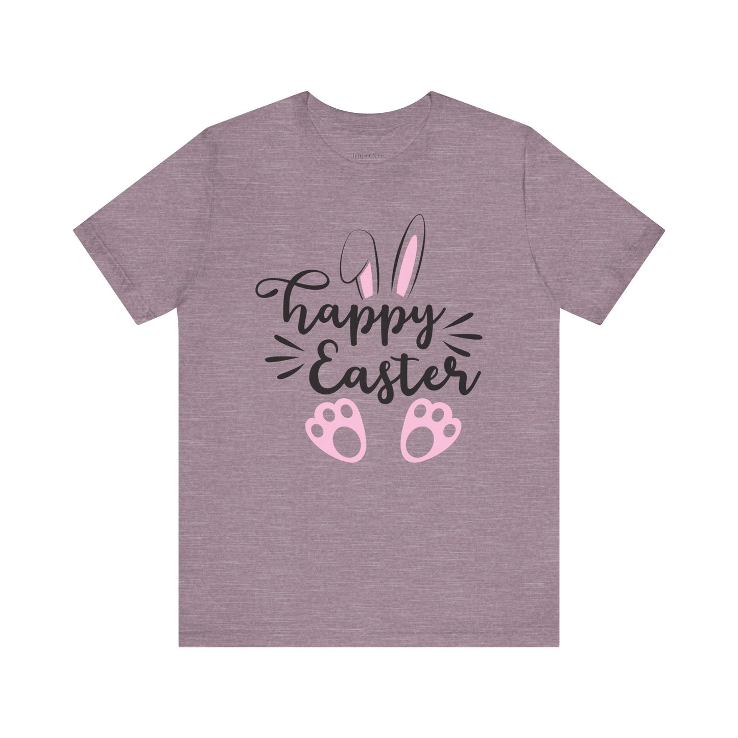 Happy Easter Bella Canvas Full Size Unisex Jersey Short Sleeve Tee