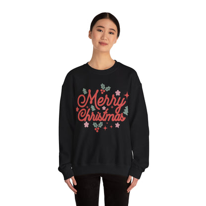 Merry Christmas Jersey Sweatshirt Full Size