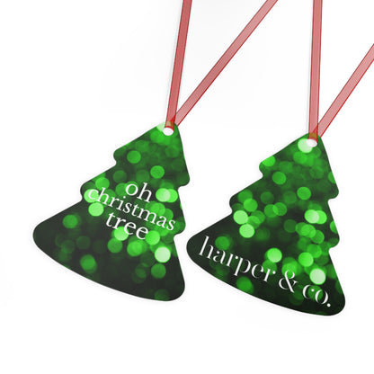 Christmas Tree Metal Ornament – Holiday Decoration