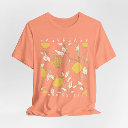 Easy Peasy Lemon Squeezy T-Shirt — Retro Lemon Graphic Tee