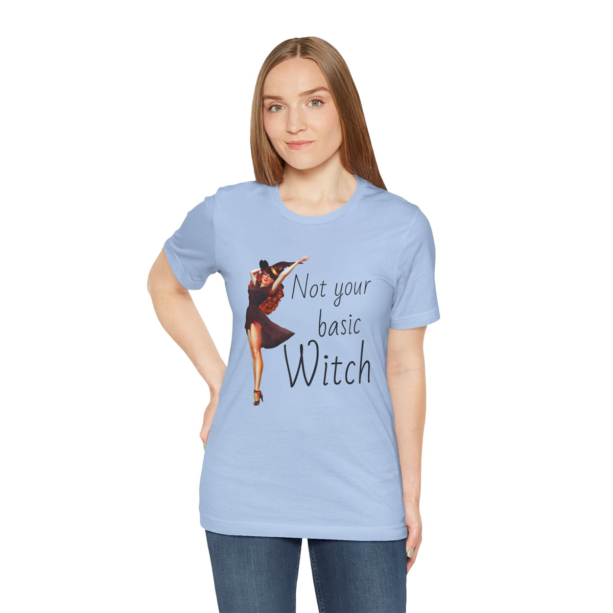 Not Your Basic Witch T-Shirt — Vintage Pinup Witch Tee