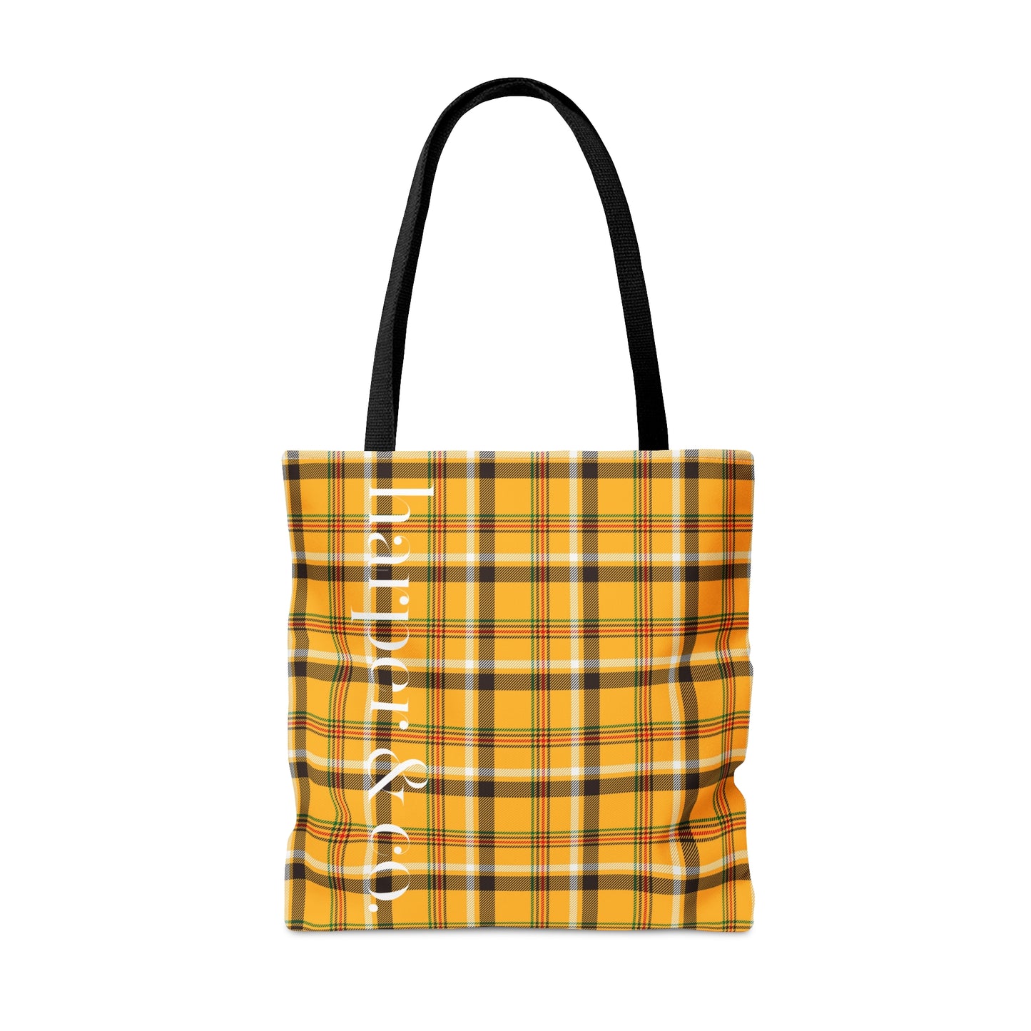 Yellow Plaid Tote Bag