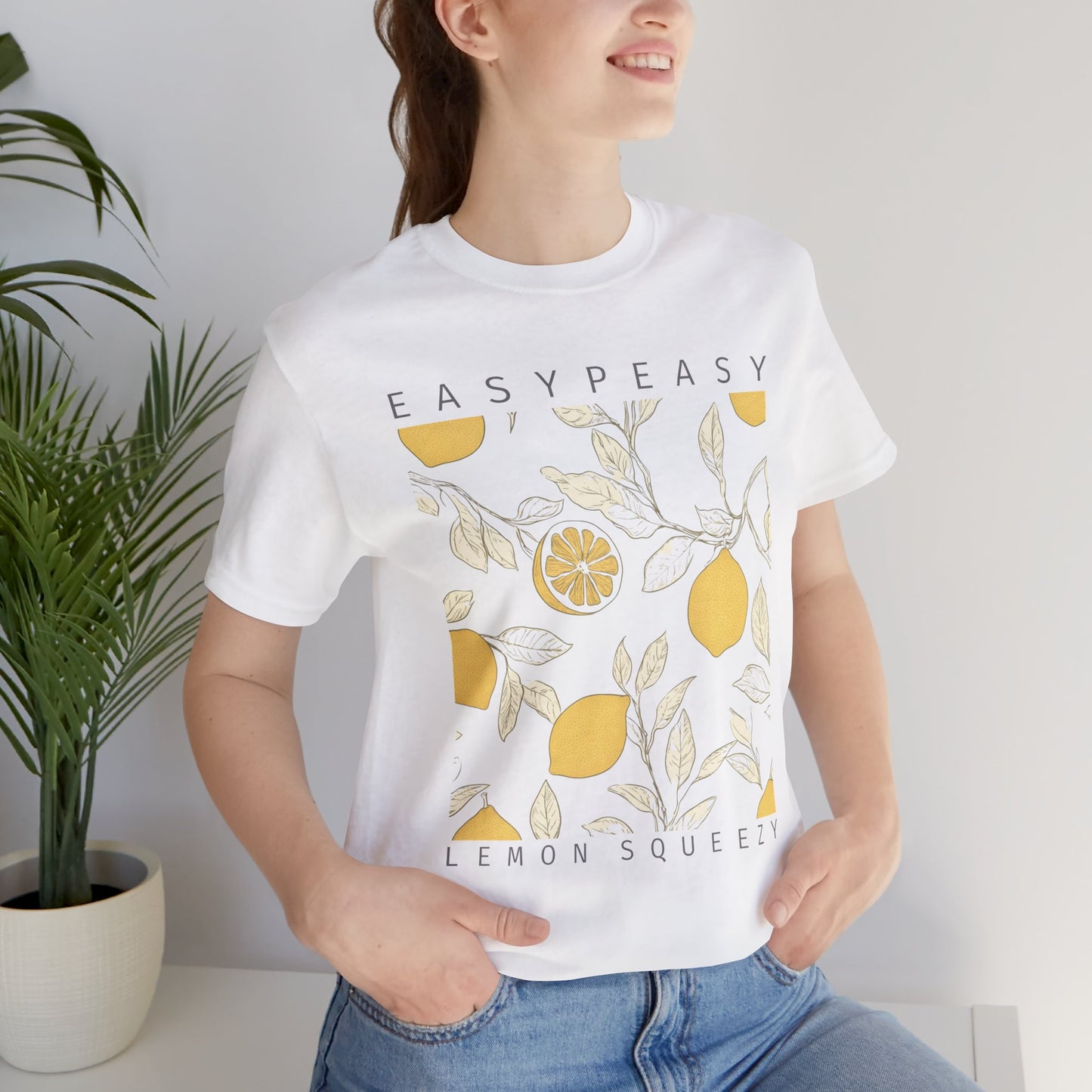 Easy Peasy Lemon Squeezy T-Shirt — Retro Lemon Graphic Tee
