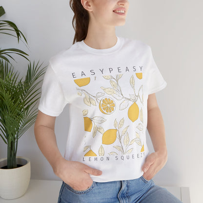 Easy Peasy Lemon Squeezy T-Shirt — Retro Lemon Graphic Tee