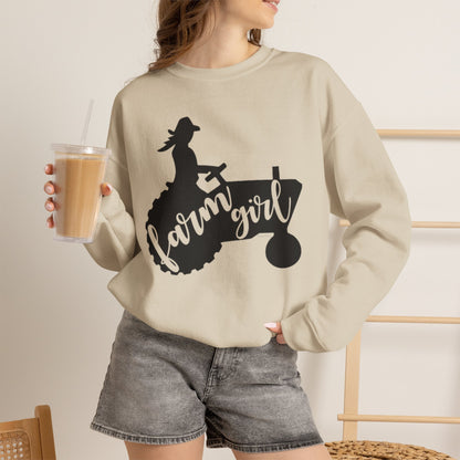 Farm Girl Tractor Crewneck Sweatshirt