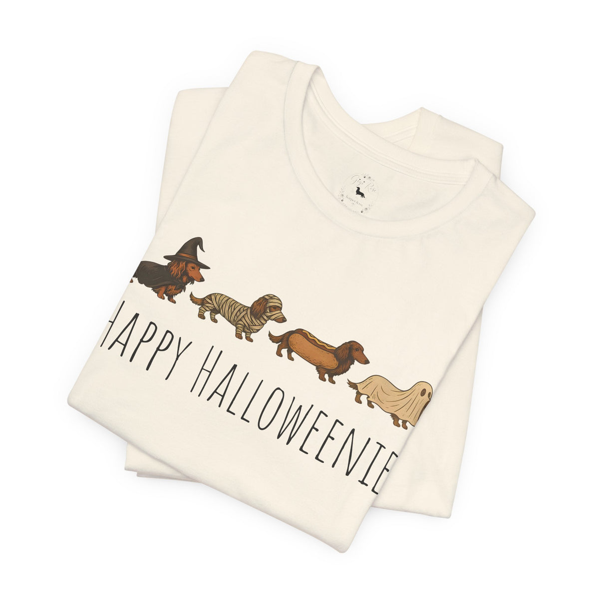 Happy Halloweenie Tee - Cute Dachshund Halloween Shirt