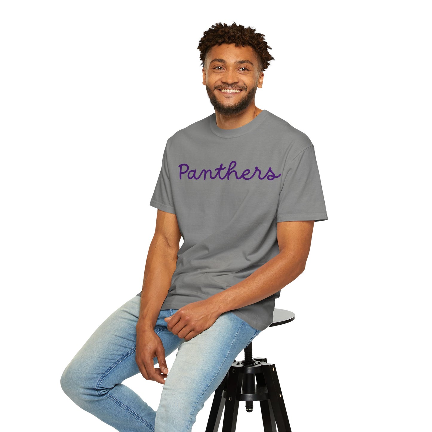Panthers Script Garment Dyed T-Shirt