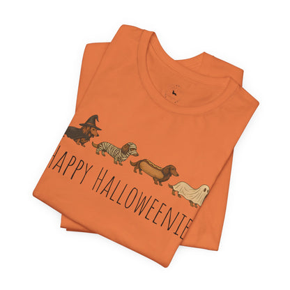 Happy Halloweenie Tee - Cute Dachshund Halloween Shirt
