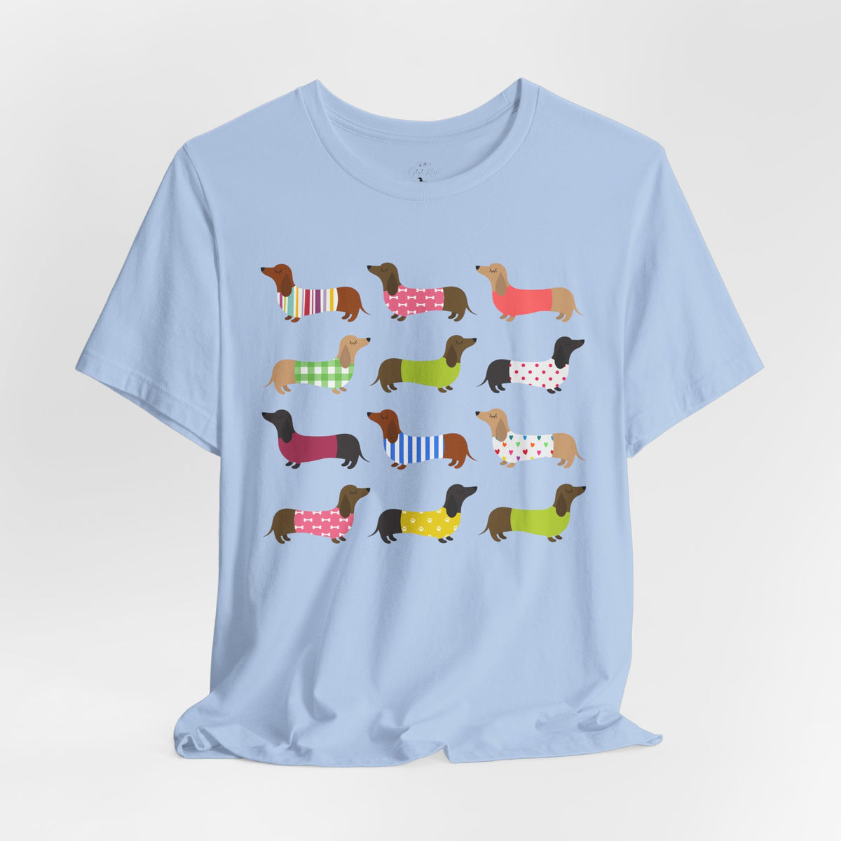 Colorful Dachshund Tee — Cute Wiener Dog Graphic T-Shirt