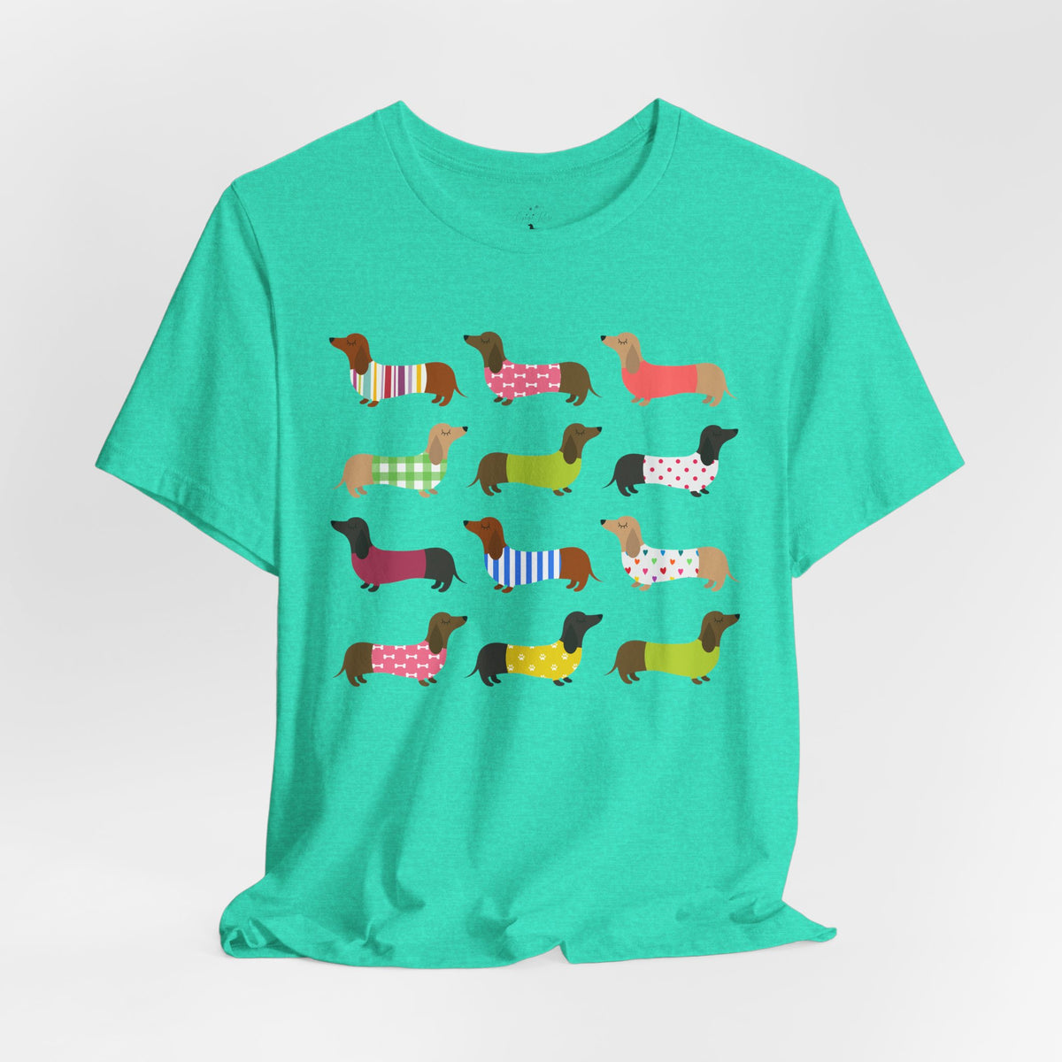 Colorful Dachshund Tee — Cute Wiener Dog Graphic T-Shirt