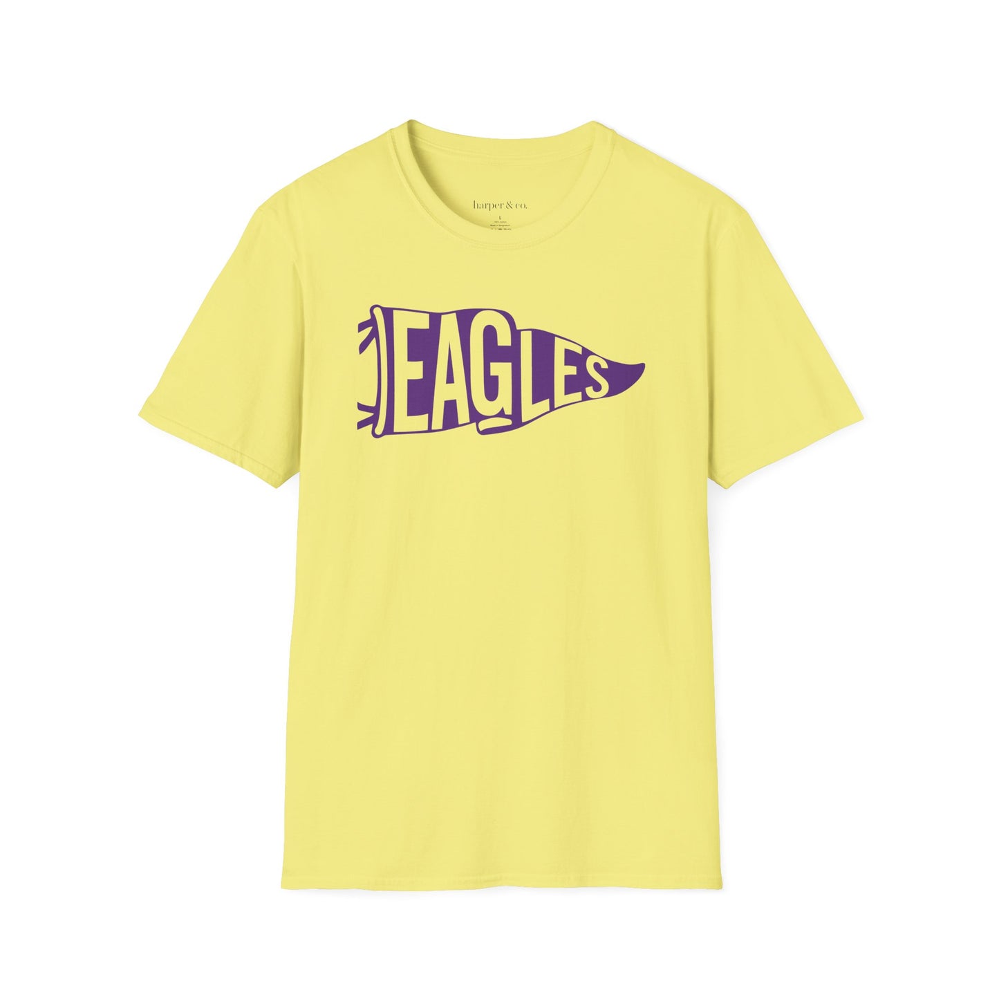 Eagles Fan Vintage Pennant Unisex Soft Style T-Shirt