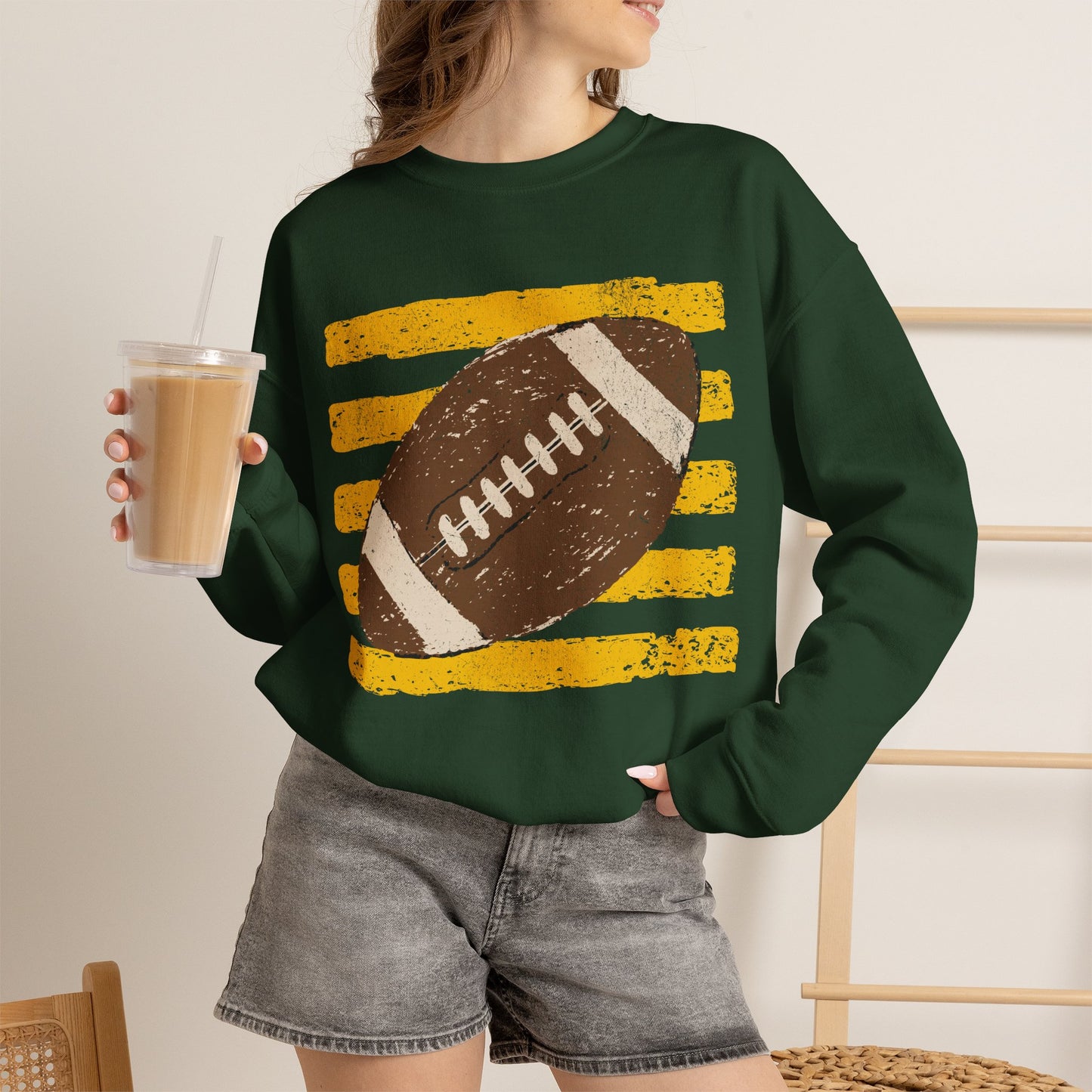 Vintage Football Gildan Crewneck Sweatshirt