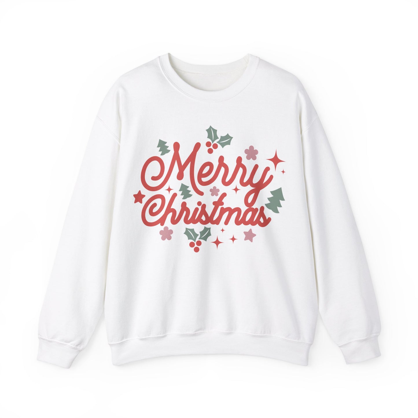 Merry Christmas Jersey Sweatshirt Full Size