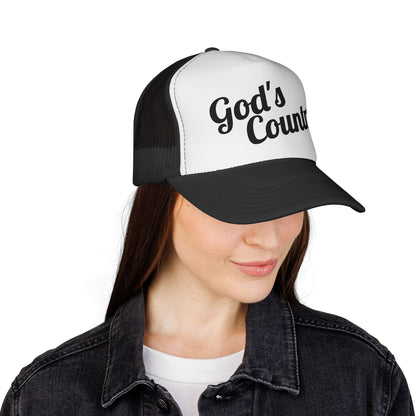 God's Country Trucker Cap — Patriotic Mesh Back Hat