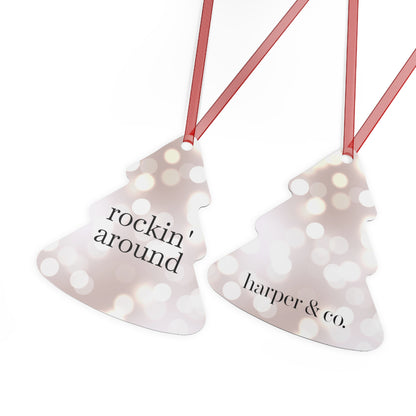 Silver Bells Christmas Metal Ornament