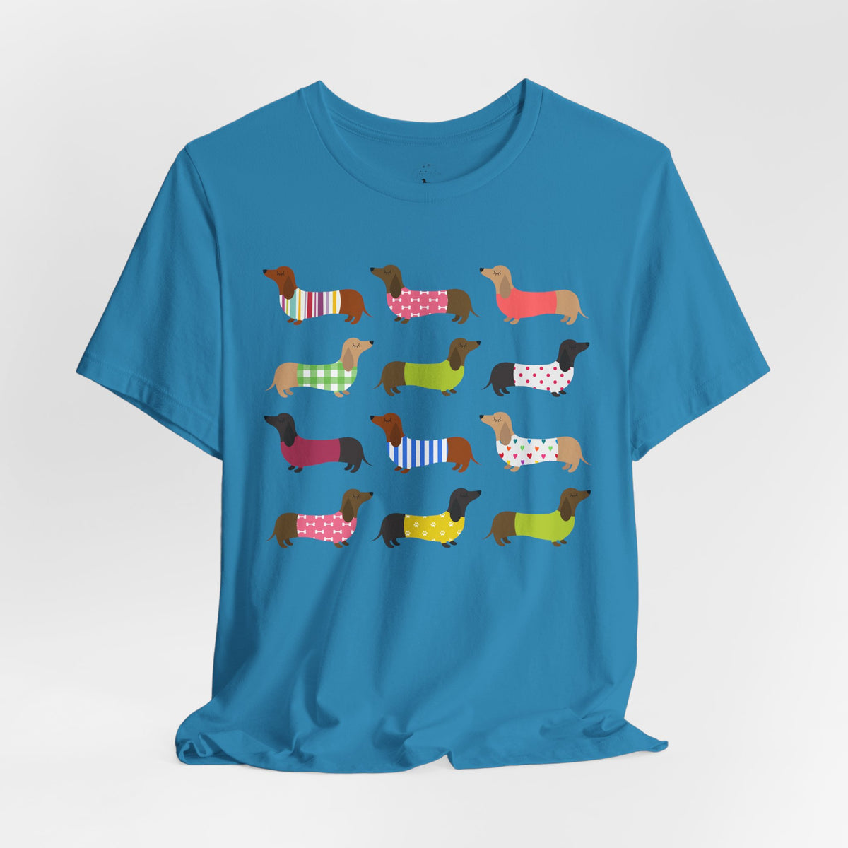 Colorful Dachshund Tee — Cute Wiener Dog Graphic T-Shirt