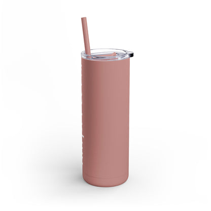 harper & co. matte Skinny Tumbler with Straw, 20oz