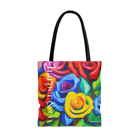 Colorful Roses Tote Bag