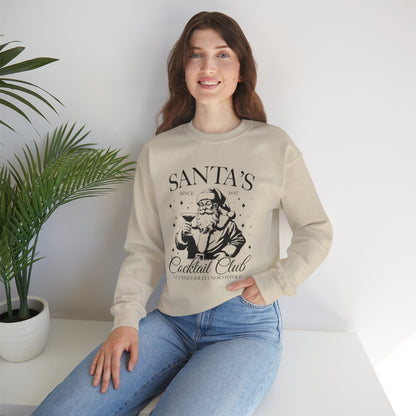Santa's Cocktail Club on Gildan Unisex Heavy Blend™ Crewneck Sweatshirt