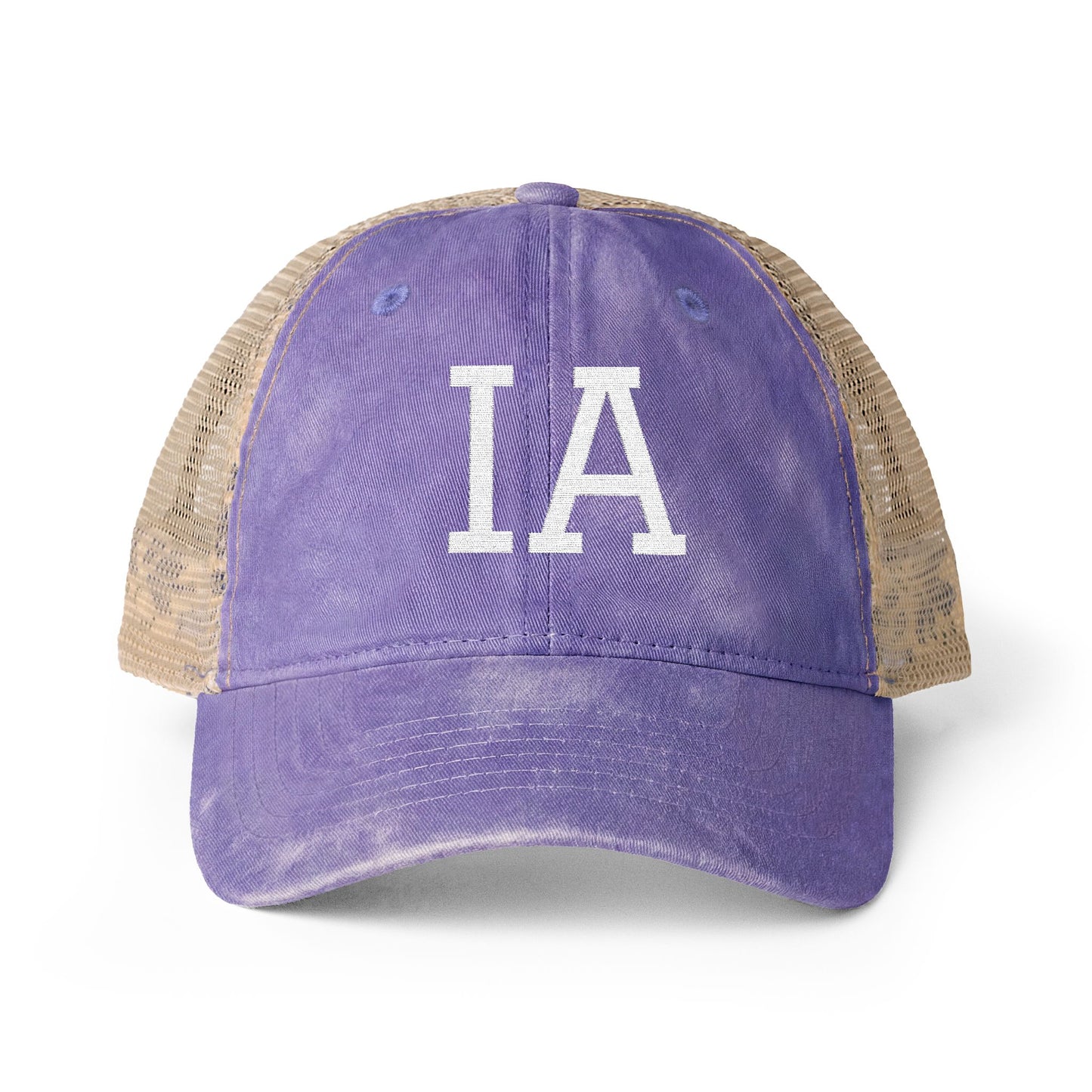 IA Iowa Washed Mesh-Back Cap